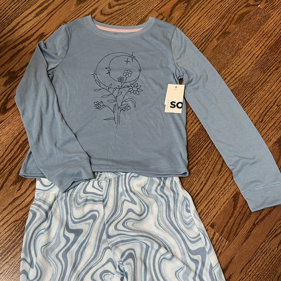 NWT Girls SO two piece pajama set size 10/12 - Picture 11 of 12